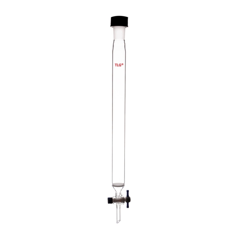 Chromatography, Column, Fritted Disc, Rodaviss Joint 24/40, PTFE Stopcock bore 2mm, Column O.D 26mm, Column I.D. 20mm, Effective length 18inch/457mm