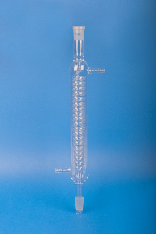 Condenseur, Graham, joint 24/40, longueur de gaine 250mm, tuyau OD 10 mm