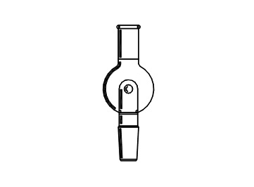 Rotary, Evaporator, Bump Trap Anti-Splash, Modified, Top Joint 24/40, Bottom Joint 14/20, Capacity 250mL