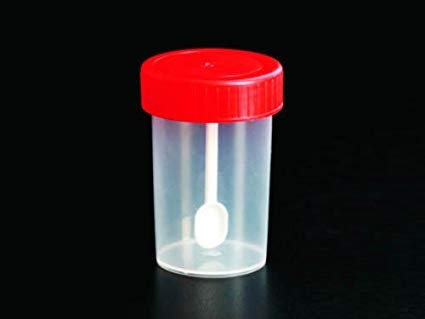 Stool Container with Spatula, PP, 125mL