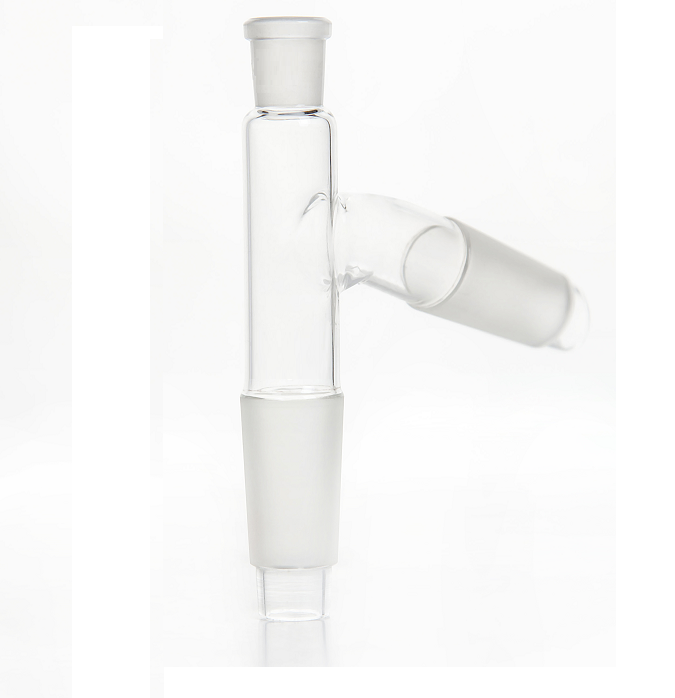 Adapter, Distillation Connecting, Still Head Plain With Thermometer Socket, 14/20 top, 24/40 bottom and 19/22 side joint