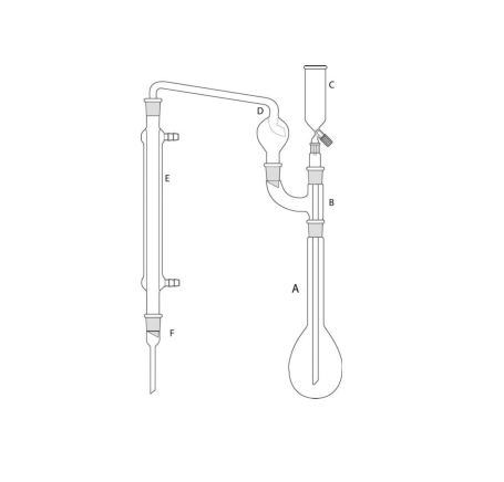 Ensemble de détermination de l'azote (Kjeldahl), ensemble complet avec FLACON KJELDHAL de 300 ML