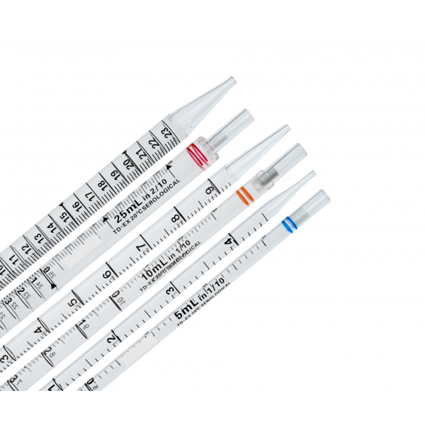 Plastic Serological Disposable Pipettes, Sterile, Bulk Packed