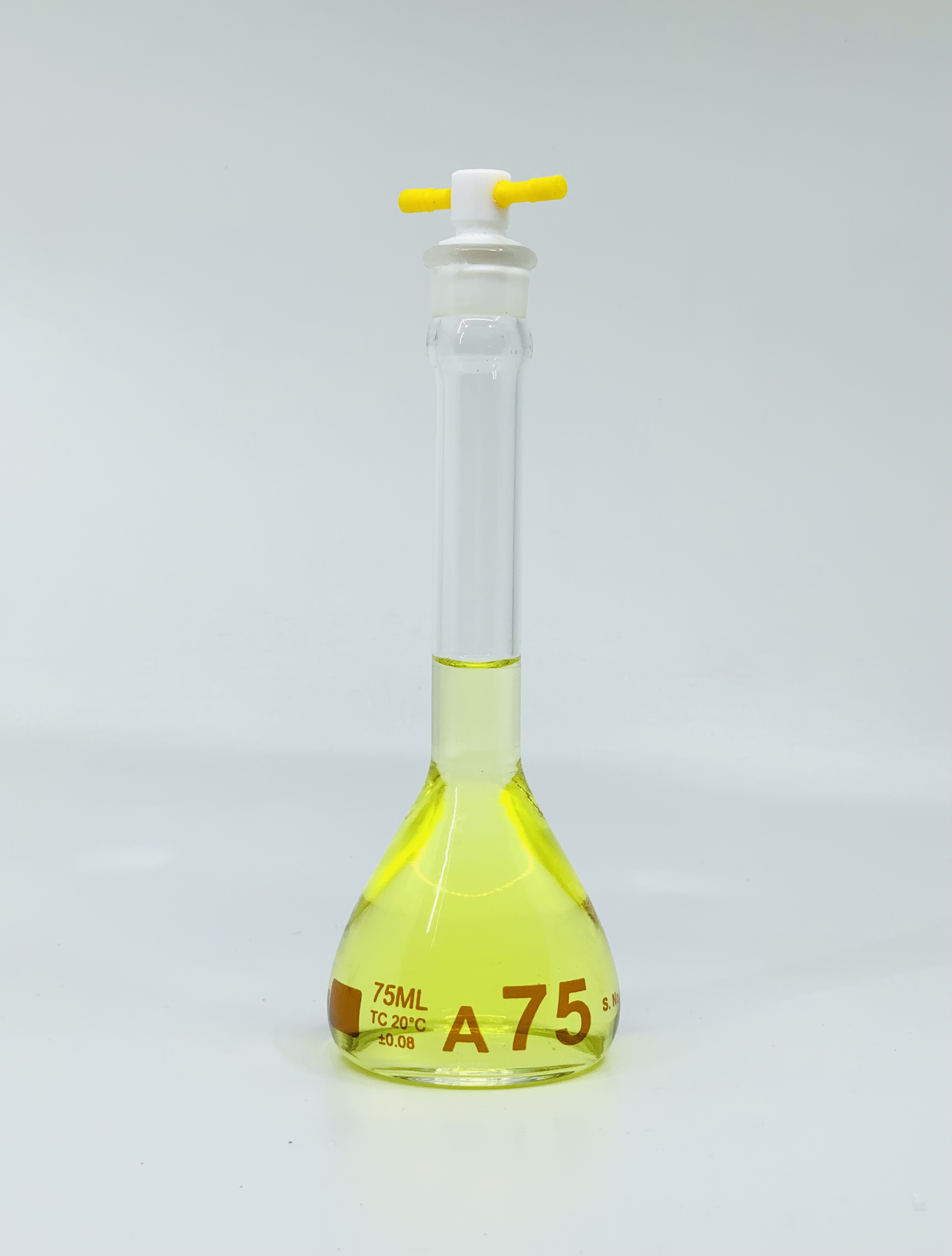 Buy Online Volumetric Flask 75ml Serialized And Certified Heavy Duty Wide Mouth Ptfe 9732