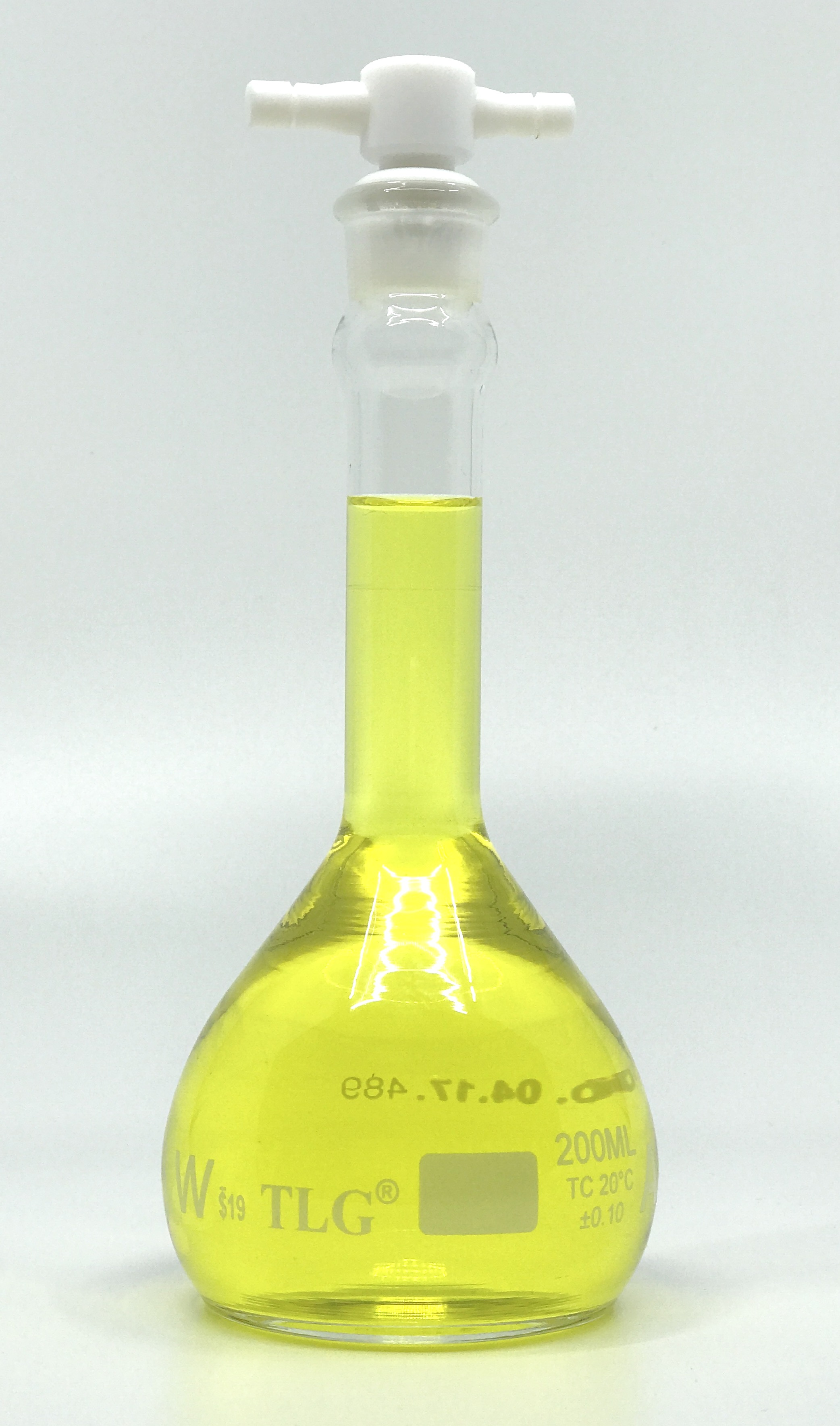 Buy Online Volumetric Flask 200ml Serialized And Certified Heavy Duty Wide Mouth Ptfe 4403