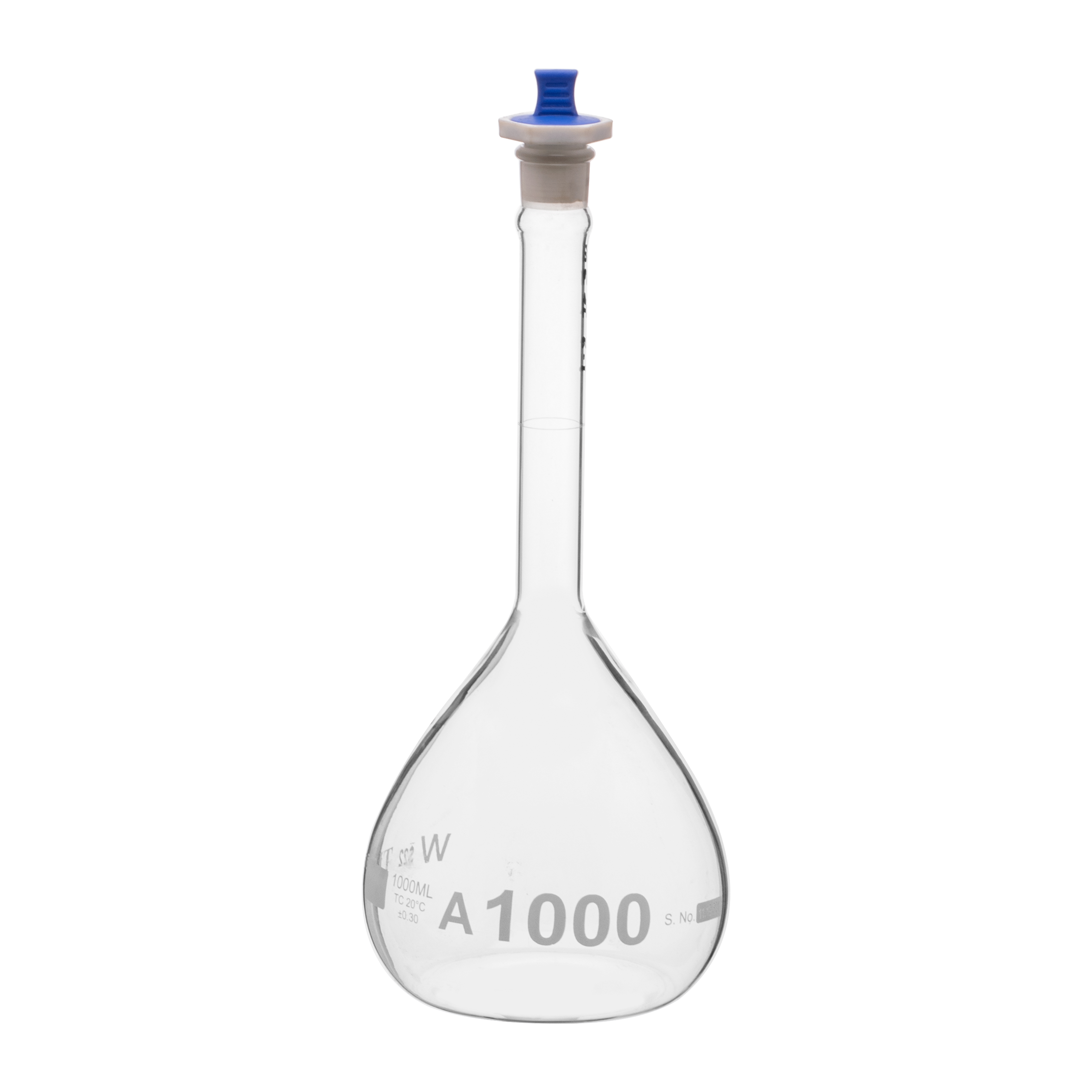 Buy Online Volumetric Flask 1000ml Serialized And Certified Heavy Duty Wide Mouth Pe 8914