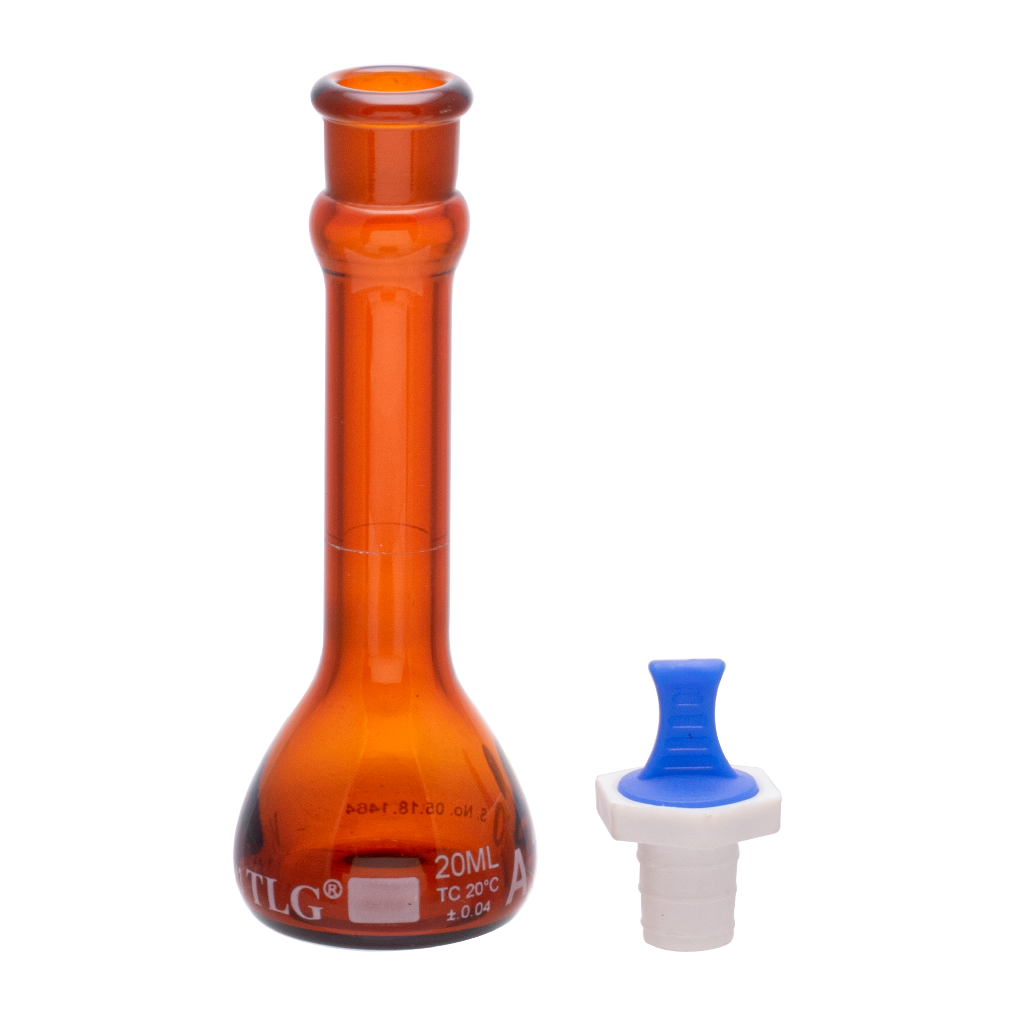 Buy Online Serialized And Certified Volumetric Flask Low Actinic Amber 10ml Wide Mouth Pe 4113