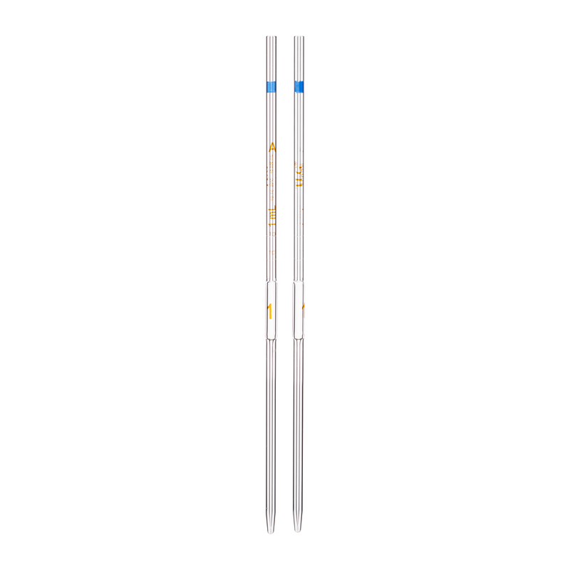 Pipette Volumetric, With Two Marks, To Contain (TC) and To Deliver (TD), Accuracy As Per Class A, Capacity(mL) 1, Individually Serialized